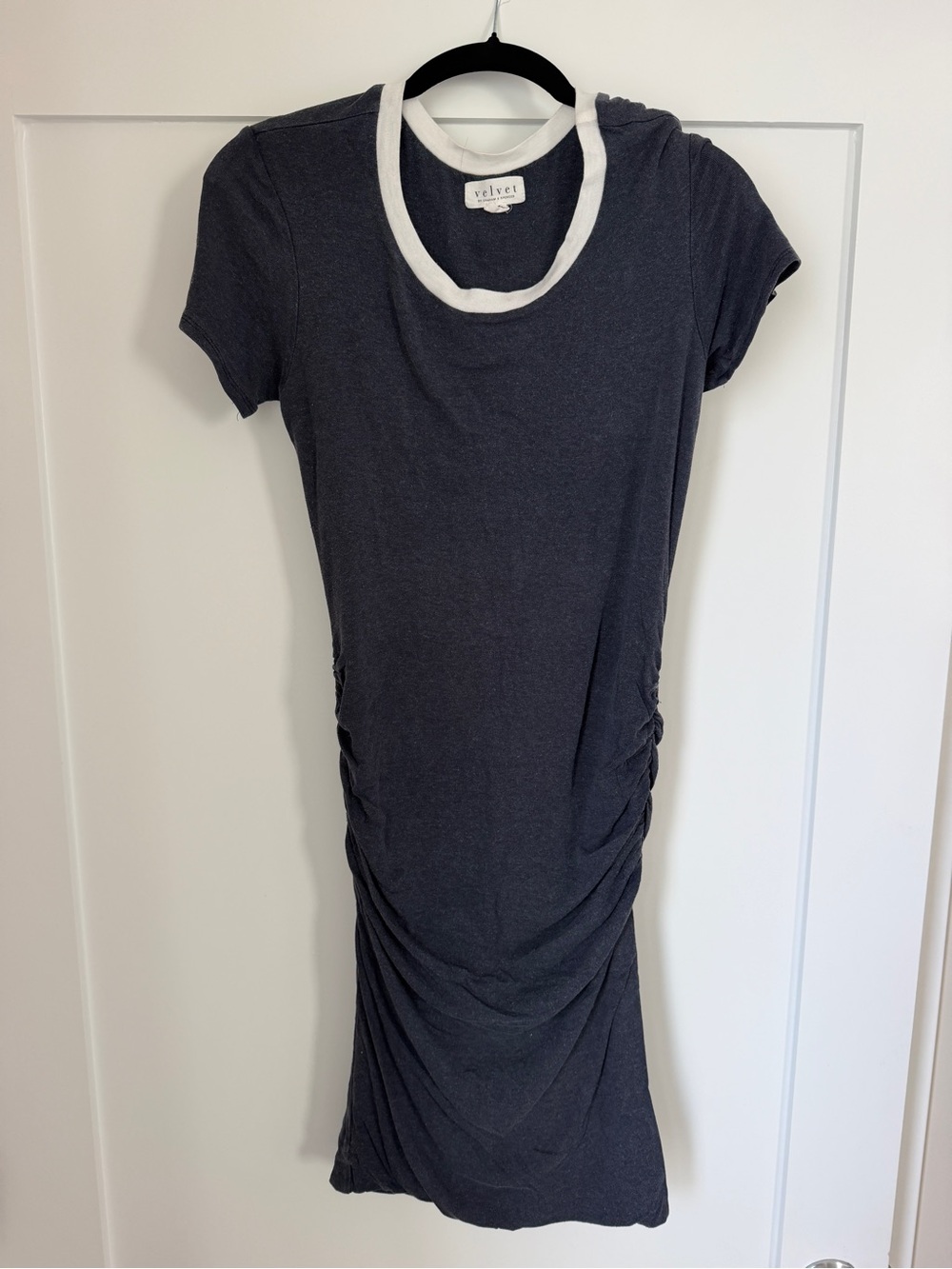 velvet by graham & spencer Short-Sleeve Ruched Dress